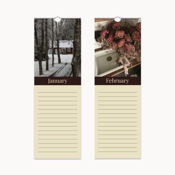 Bohemian Bliss Birthday Calendar: Rustic Perpetual Family Calendar Gift for Birthday Ideas and Decorations