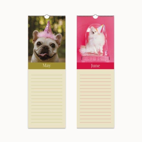 Delightful Dog Birthday Calendar - Monthly Calendar Gift for Dog Lovers and Owners