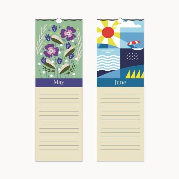 Floral Birthday Calendar - Botanical Garden, Floral Planner, Perfect Gift for Her