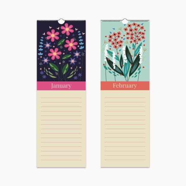 Floral Birthday Calendar - Botanical Garden, Floral Planner, Perfect Gift for Her
