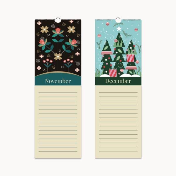 Floral Birthday Calendar - Botanical Garden, Floral Planner, Perfect Gift for Her