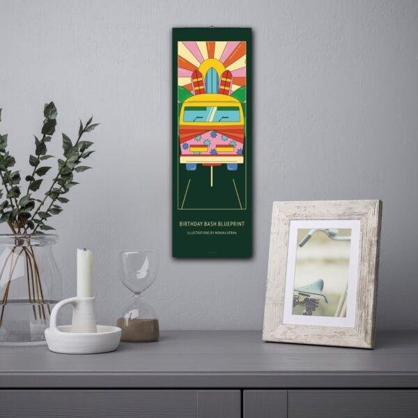 Whimsical Birthday Wall Calendar – Cheerful Illustrated Design
