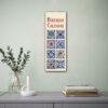 Iznik Tiles Perpetual Birthday Calendar - Decorative Historical Art, Home Decor Gift Idea