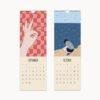 Wall Calendar Bold Strokes Brave Ideas - Modern Art Illustrations Unique Calendar Gift for Art Lovers