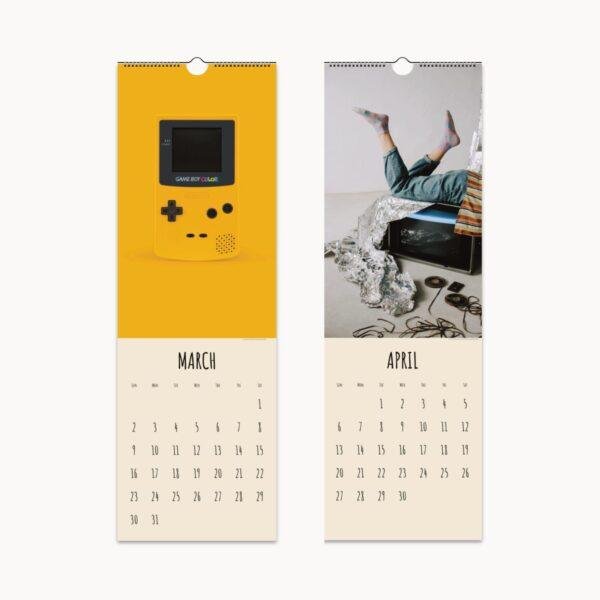 Timeless Treasures Wall Calendar | Vintage-Inspired Retro Gift | Monthly Calendar for Nostalgic Home Decor