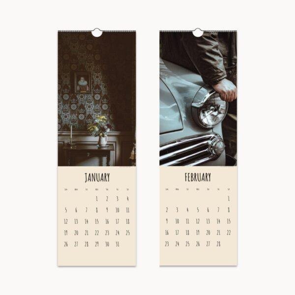 Timeless Treasures Wall Calendar | Vintage-Inspired Retro Gift | Monthly Calendar for Nostalgic Home Decor