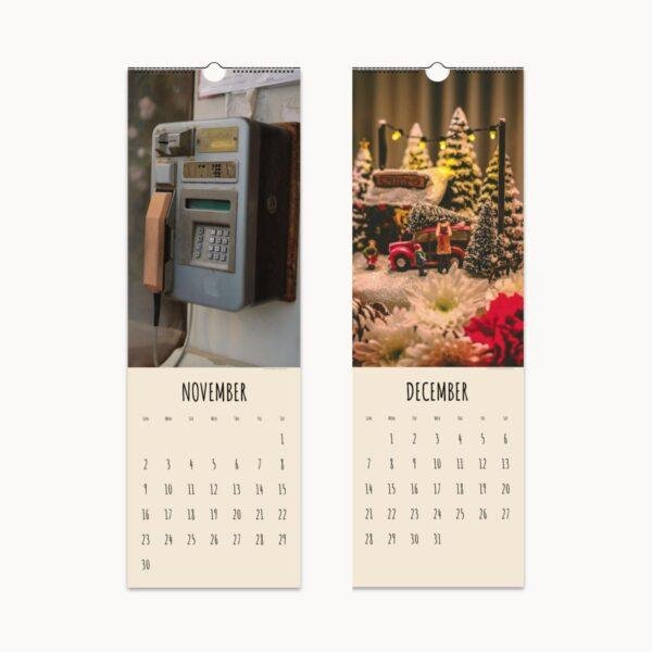 Timeless Treasures Wall Calendar | Vintage-Inspired Retro Gift | Monthly Calendar for Nostalgic Home Decor