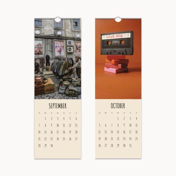 Timeless Treasures Wall Calendar | Vintage-Inspired Retro Gift | Monthly Calendar for Nostalgic Home Decor