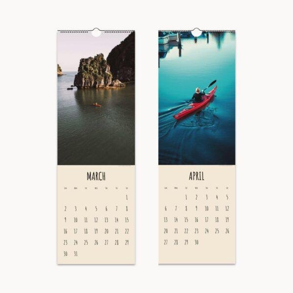 Paddle the World Wall Calendar – Perfect Adventure Gift for Outdoor Enthusiasts and Water Sports Lovers