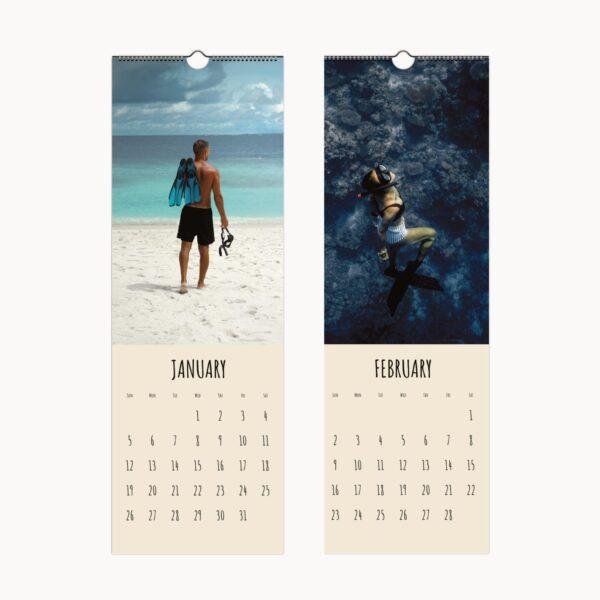 Ocean Blue Wall Calendar – 365 Days of Underwater Wonders, Scuba Diving & Water Sports Photography Gift