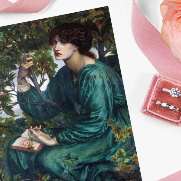 Pre Raphaelite Art – Thank You Note, Stationary Set, Birthday Cards, Vintage Postcard: The Day Dream