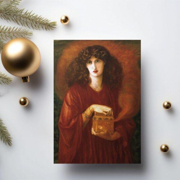 Pre Raphaelite Art – Thank You Note, Stationary Set, Birthday Cards, Vintage Postcard: Pandora