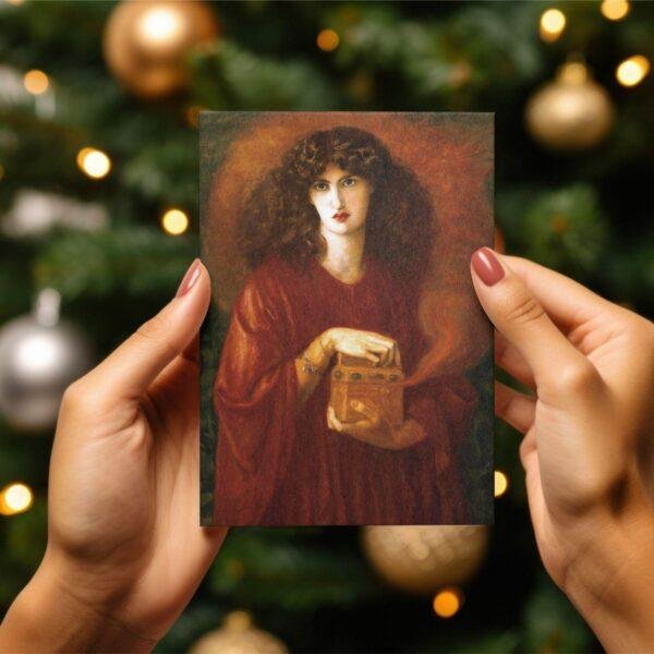Pre Raphaelite Art – Thank You Note, Stationary Set, Birthday Cards, Vintage Postcard: Pandora