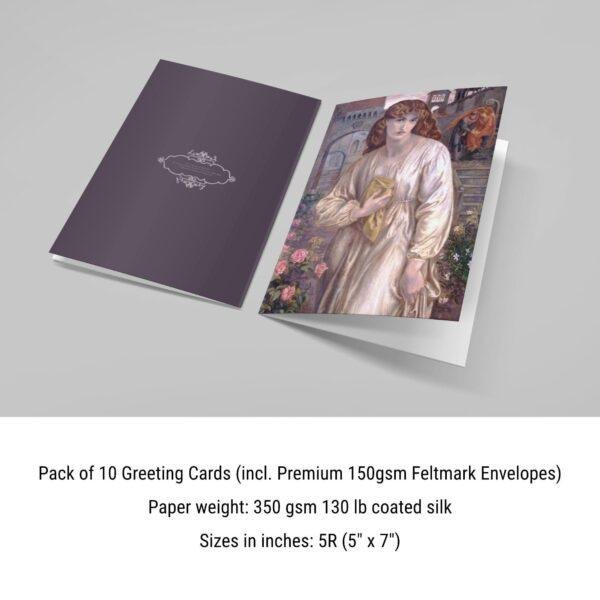 Pre-Raphaelite Art Thank You Notes - Salutation of Beatrice Postcard Set