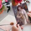 Pre-Raphaelite Art Thank You Notes - Salutation of Beatrice Postcard Set