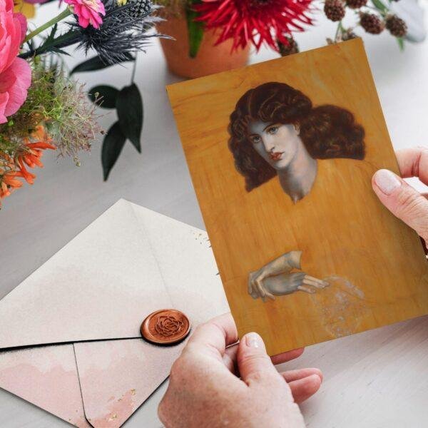 Pre-Raphaelite Art Thank You Cards – La Donna Della Finestra Stationary Set