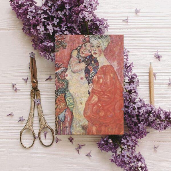 Gustav Klimt 'The Friends' Greeting Card Set: Art Nouveau Cards