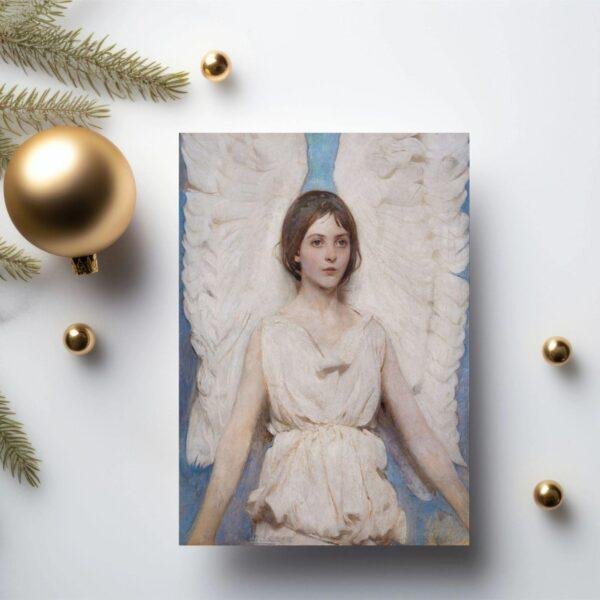 Abbott Thayer Vintage Postcards – Blank Postcards, Winged Figure Artist Card, Custom Postcard, Unique Vintage Art Stationery