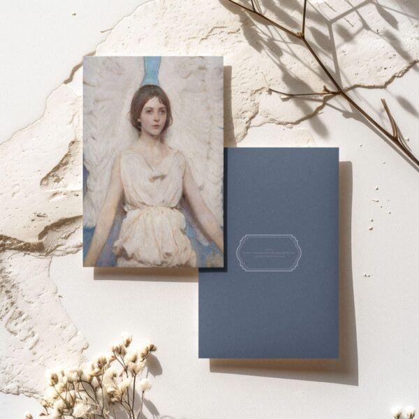 Abbott Thayer Vintage Postcards – Blank Postcards, Winged Figure Artist Card, Custom Postcard, Unique Vintage Art Stationery