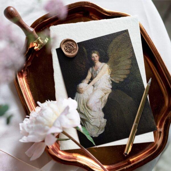 Abbott Thayer Angel Postcard – Stevenson Memorial Vintage Art Card