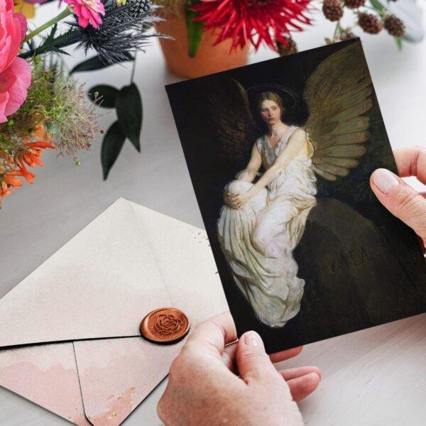 Abbott Thayer Angel Postcard – Stevenson Memorial Vintage Art Card