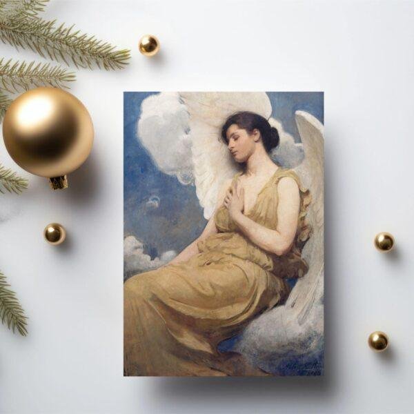 Abbott Thayer Angel Vintage Postcard – Fine Art Stationery