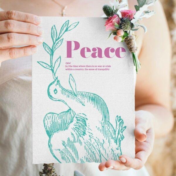 Peace Collection – World Peace, Blank Postcards, Artist Card, Custom Postcard