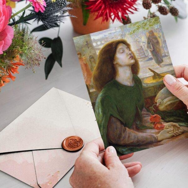 Pre Raphaelite Art – Thank You Note, Stationary Set, Birthday Cards, Vintage Postcard: Beatrix