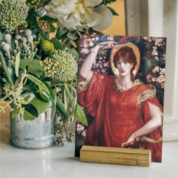 Pre-Raphaelite Art Card - Dante Rossetti's Fiammetta, Vintage Style