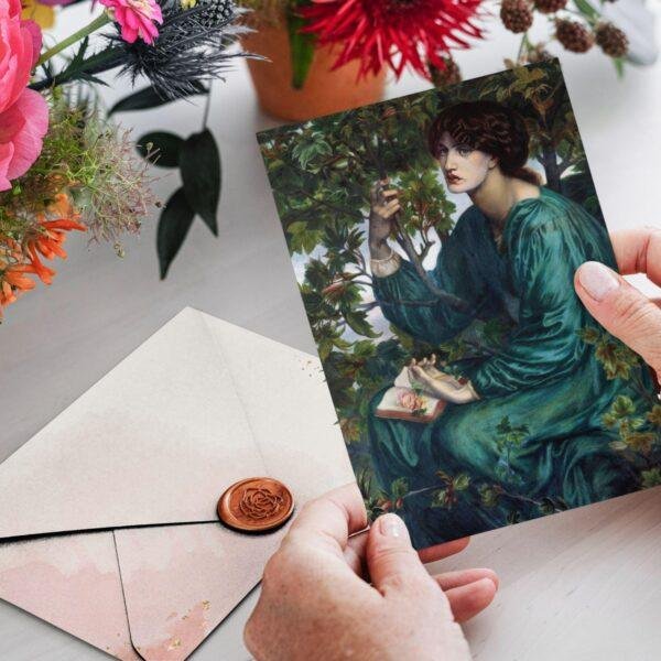 Pre Raphaelite Art – Thank You Note, Stationary Set, Birthday Cards, Vintage Postcard: The Day Dream
