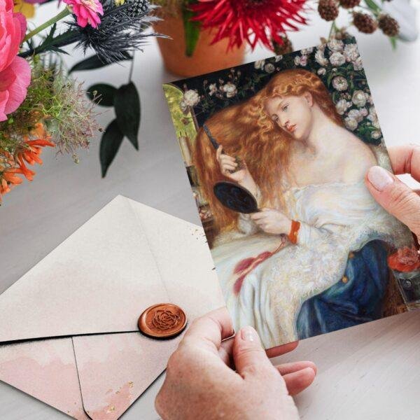 Pre Raphaelite Art – Thank You Note, Stationary Set, Birthday Cards, Vintage Postcard: Lady Lilith