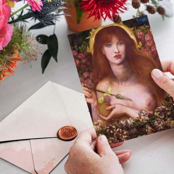 Pre Raphaelite Art – Thank You Note, Stationary Set, Birthday Cards, Vintage Postcard: Venus Verticordia