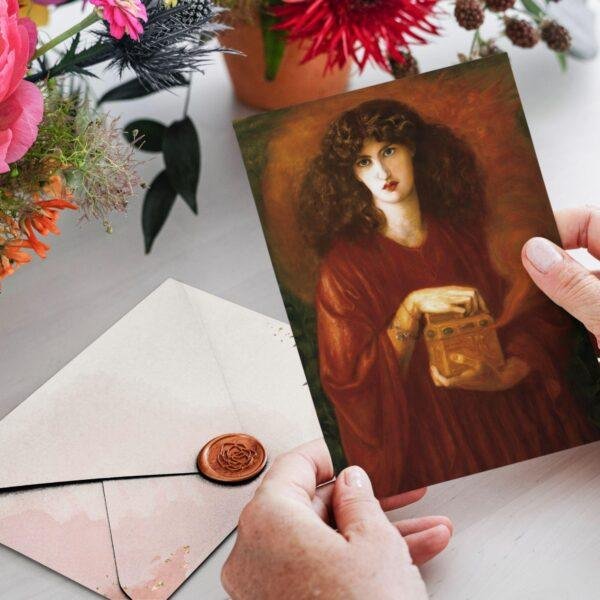 Pre Raphaelite Art – Thank You Note, Stationary Set, Birthday Cards, Vintage Postcard: Pandora