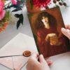Pre Raphaelite Art – Thank You Note, Stationary Set, Birthday Cards, Vintage Postcard: Pandora