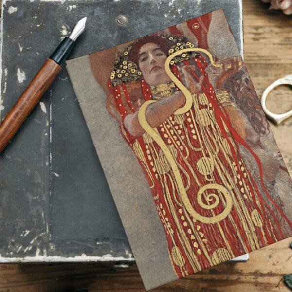 Gustav Klimt Hygieia Greeting Card Set: Art Nouveau Decor