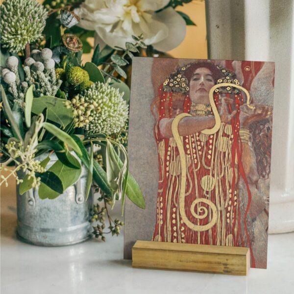 Gustav Klimt Hygieia Greeting Card Set: Art Nouveau Decor