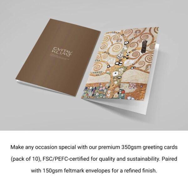 Gustav Klimt Vintage Postcards – Blank Postcards, Tree of Life Artist Card, Custom Postcard, Unique Vintage Art Stationery