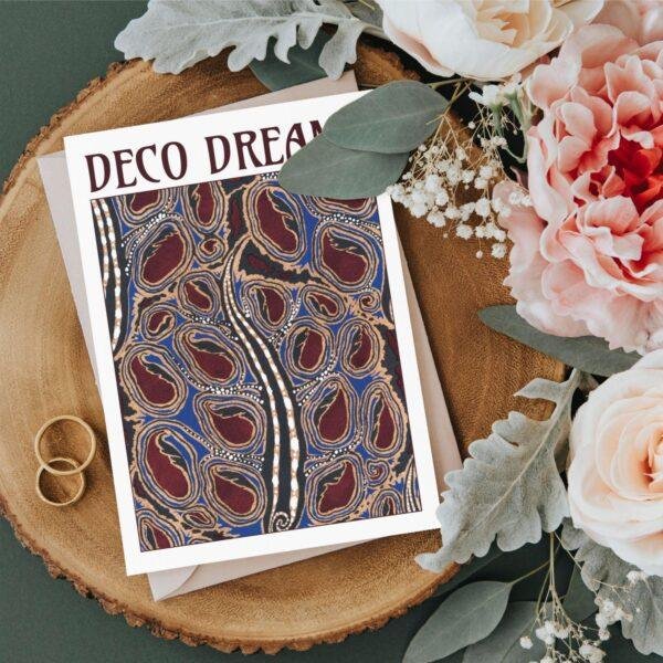 Eugene Seguy Art Deco Postcard – Abstract Pods Vintage Blank Card