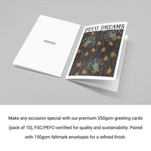 Eugene Seguy Art Deco Postcard – Botanical Branches Blank Card