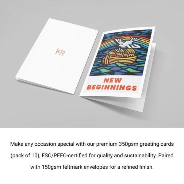 Peace Collection – New Beginnings, Blank Postcards, Artist Card, Custom Postcard