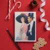 William Ely Hill Vintage Postcards – Blank Postcards, Elegant Couple Artist Card, Unique Vintage Art Stationery