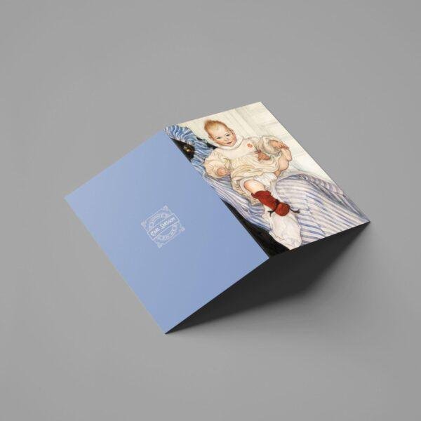Carl Larsson Vintage Postcards – Blank Postcards, Smiling Baby in Red Boots, Artist Card, Custom Postcard