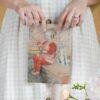 Carl Larsson Vintage Postcards – Blank Postcards, Girl with Doll on Bench, Artist Card, Custom Postcard