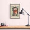 Phrenology Caricature Art Print: Vintage Satirical Decor