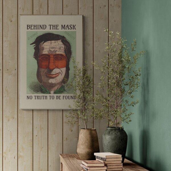 Phrenology Caricature Art Print: Vintage Satirical Decor