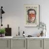 Phrenology Caricature Art Print: Vintage Satirical Decor