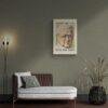 Satirical Artwork, Dark Academia Art: “Glasses Half Full – Ideas Half Baked” – Phrenology Head Print