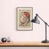 Satirical Artwork, Dark Academia Art: “The Hat’s Holy – But the Thoughts Aren’t” – Phrenology Head Print