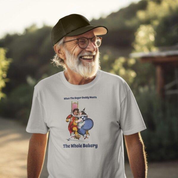 William Heath Sugar Daddy T-Shirt – White Elephant Gift, Political Cartoon Art, Vintage Satire Tee
