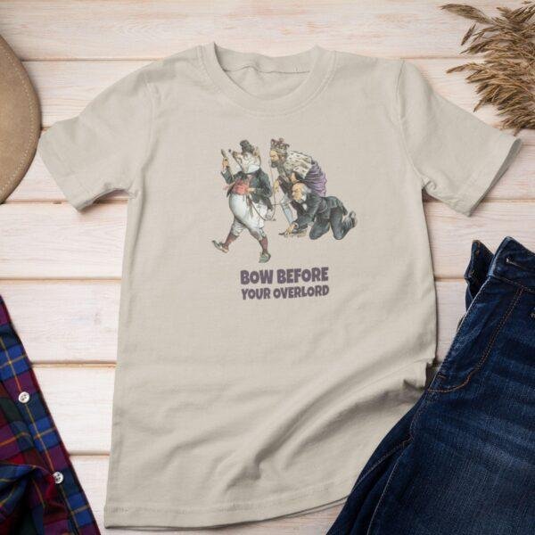 Satirical History T-Shirt – Bow Before Your Overlord, Louis Dalrymple Cartoon